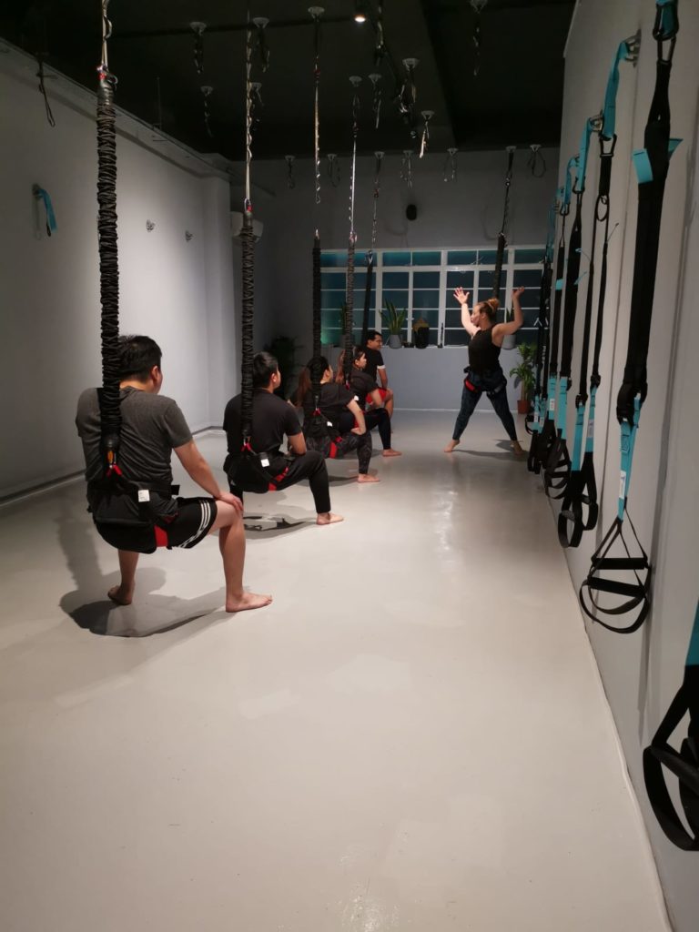 bounce bungee workout unique fitness class at sports medicine centre