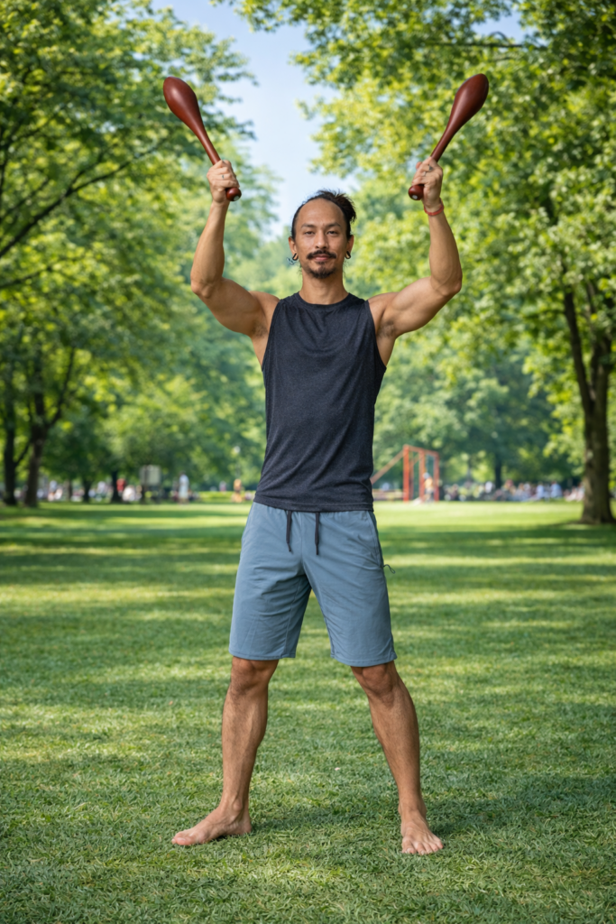 benefits of indian clubs shoulders relaxed advanced patterns