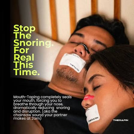 mouth taping to help reduce snoring & improve airway 